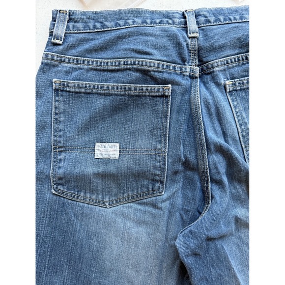 Old Navy Jeans Mens W33 L32 Blue Denim Relaxed Fit Casual Pants - Picture 8 of 9